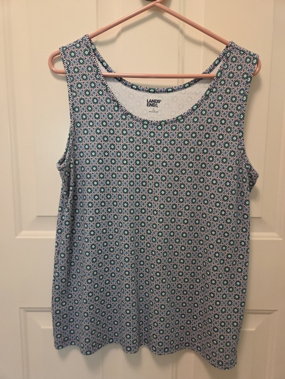 Lands End Women's Cotton Tank Top Size Large
